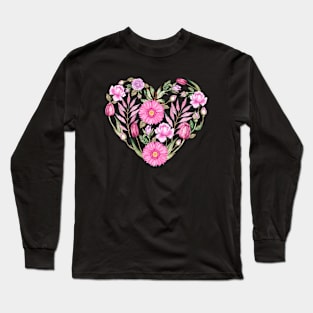 Heart of Flowers Long Sleeve T-Shirt